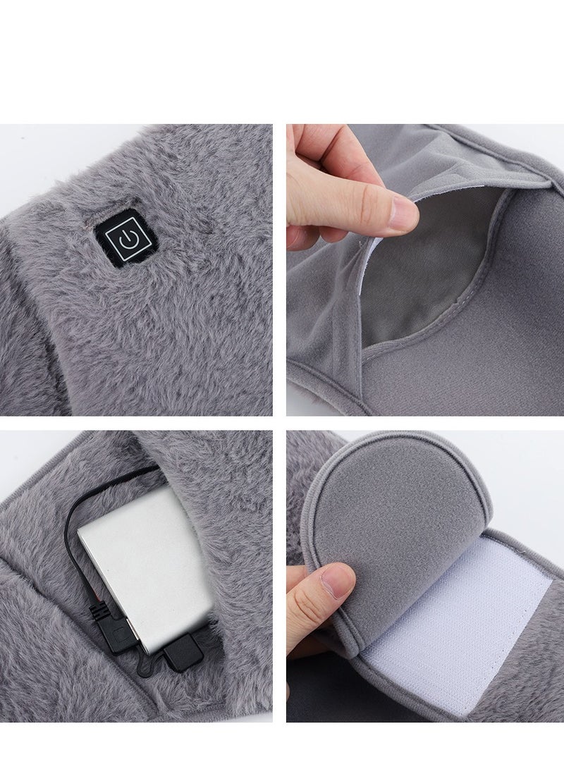 Generic Crystal Velvet Electric Heating Waist Belt    Warm Hands and Waist   3 Temperature Settings  Rechargeable Heat Wrap for Cold Weather Protection - Image 4