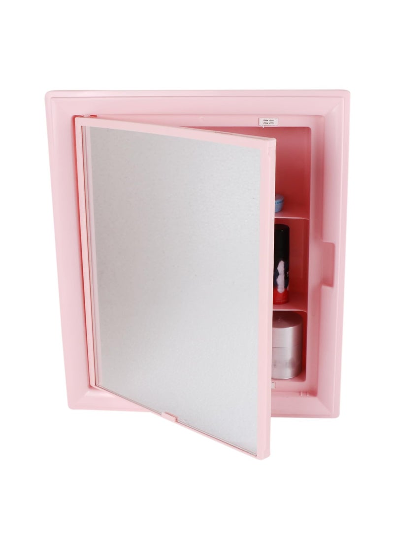 CIPLA PLAST CIPLA PLAST Glam Mirror Cabinet for Bathroom Multipurpose Bathroom Shelf Wall Mounted Shelves Bathroom Cabinet for Storage Shelves BRC930 Pink  - Image 5