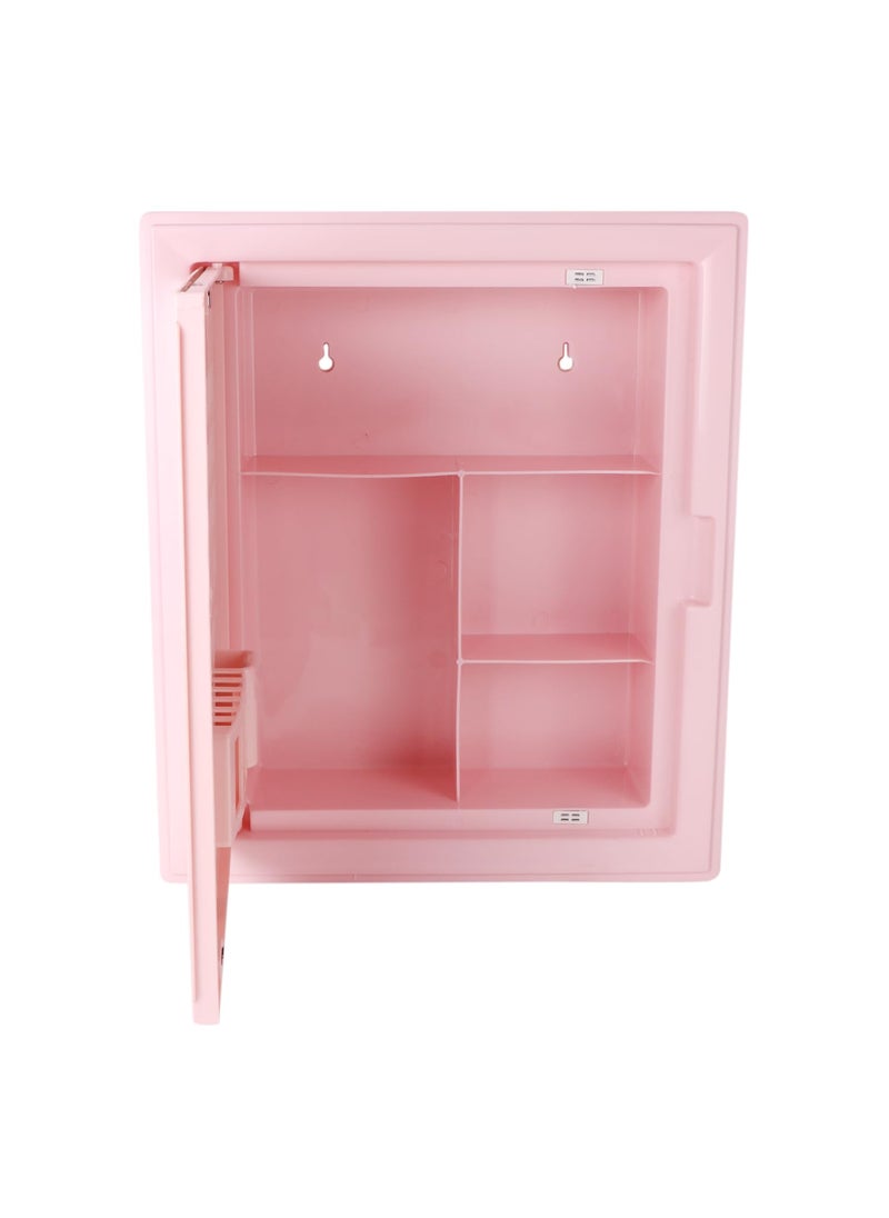 CIPLA PLAST CIPLA PLAST Glam Mirror Cabinet for Bathroom Multipurpose Bathroom Shelf Wall Mounted Shelves Bathroom Cabinet for Storage Shelves BRC930 Pink  - Image 3