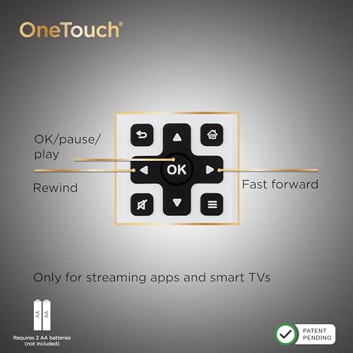 UltraPro BigEZ OneTouch Big Button Universal TV Remote for Seniors Easy to Use Replacement Remote for Samsung LG Sony Vizio Roku TV Streaming Players Backlit Buttons 2 Device White 85053 - Image 3