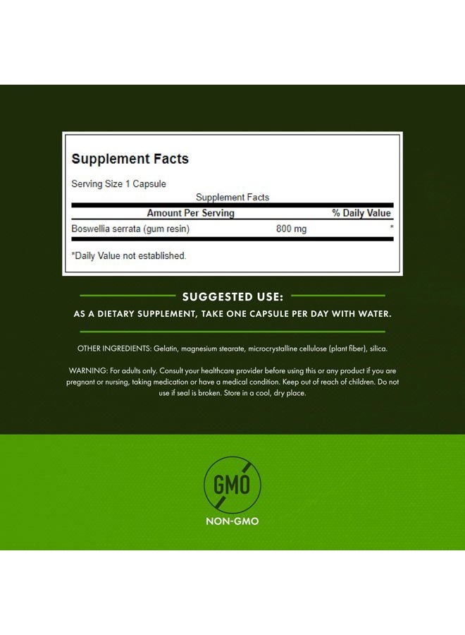 SWANSON Full Spec Boswellia 800 Mg 60 Capsules - Image 2