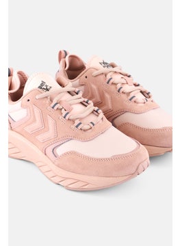Hummel Women Marathona Reach LX Tonal Rib Lace Up Running Shoes, Rose Dust  - Image 3