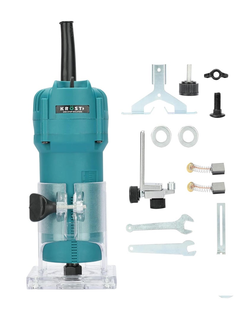 KROST KROST 800W Palm Router Wood Trimmer 32000RPM Specially Designed for Wood Working 635mm  - Image 1