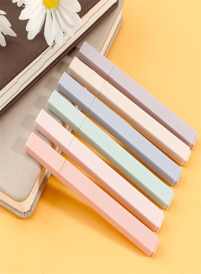 Generic 6 Pack Pastel Highlighters, Aesthetic Highlighter, Soft Chisel Tip, Assorted Colors, No Bleed, Quick Dry, Cute Highlighters for Journal Planner School Office Supplies  - Image 4