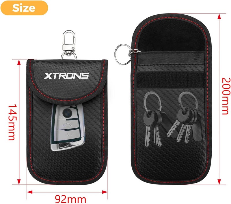 Xtrons 2 Pack Car Key RFID Signal Blocker Faraday Pouches, Anti-Theft Remote Entry, for Car Security - Image 5