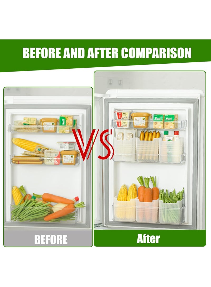 3pcs Fridge Side Door Storage Box, Plastic Containers for Food Storage, Beverage Holder, and Pantry Organizer - Ideal for Refrigerator Door Space and Cabinet Kitchen Essential - Image 4