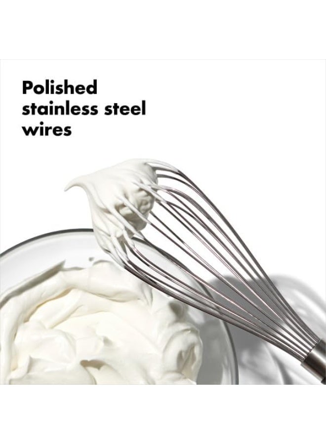 2pcs Stainless Steel Wire Whisk Set for Cooking, Different Sizes, Easy to Hold Ergonomic Handle - Image 5