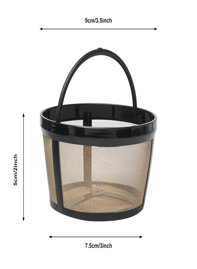 BRENSTEN 4 Cup Reusable Filter Basket With Mesh Bottom Fits MrCoffee Coffee Maker and Brewer - Permanent Filter Replacement for Mr Coffee Gold Basket-Style Filters 1-Pack - Image 4