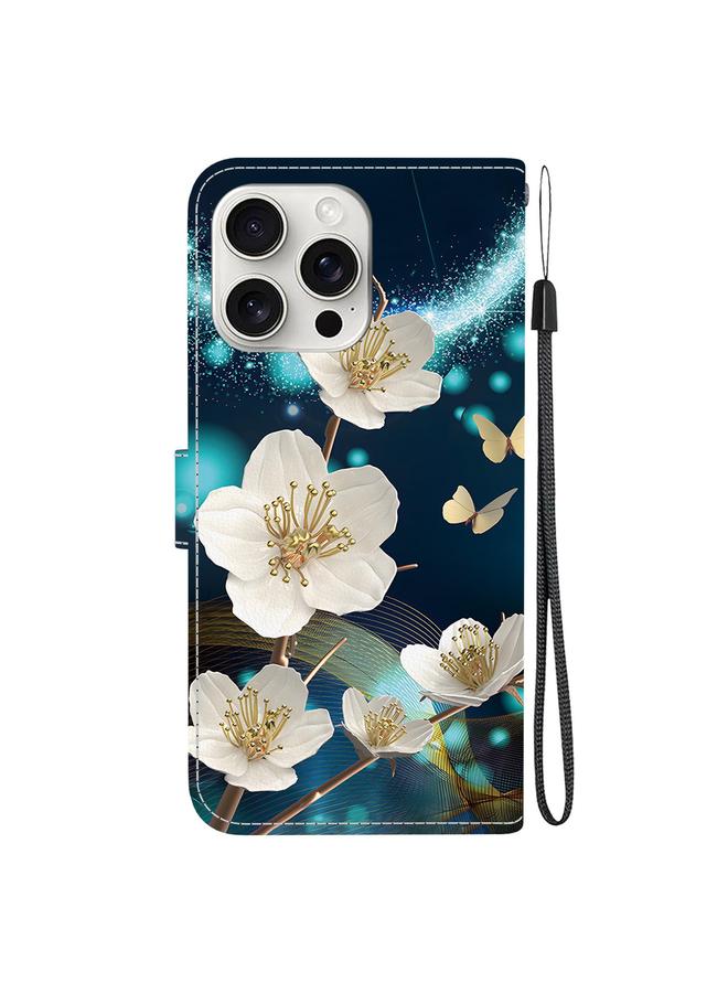 اس-توب جراب هاتف جلدي برسومات ملونة وملمس كريستالي لهاتف iPhone 16 Pro - Image 3