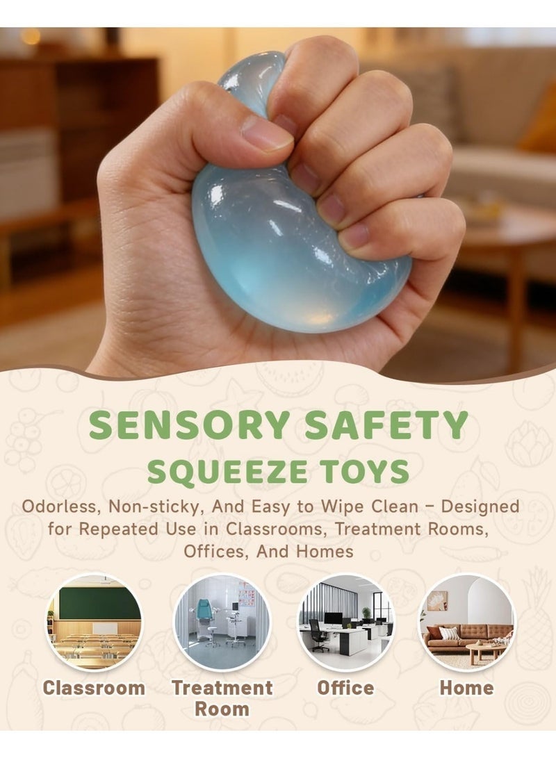 LuckyNov Coconut Oil Slow-Rebound Stress-Relieving Soft Balls - Sensory Decompression Toys. Featuring A Slow-Rebound Design, These Balls Are Odorless, Non-Sticky, And Easy To Clean. They Help Improve Concentration And Relieve Stress During Study, Work, Relaxation. - Image 5