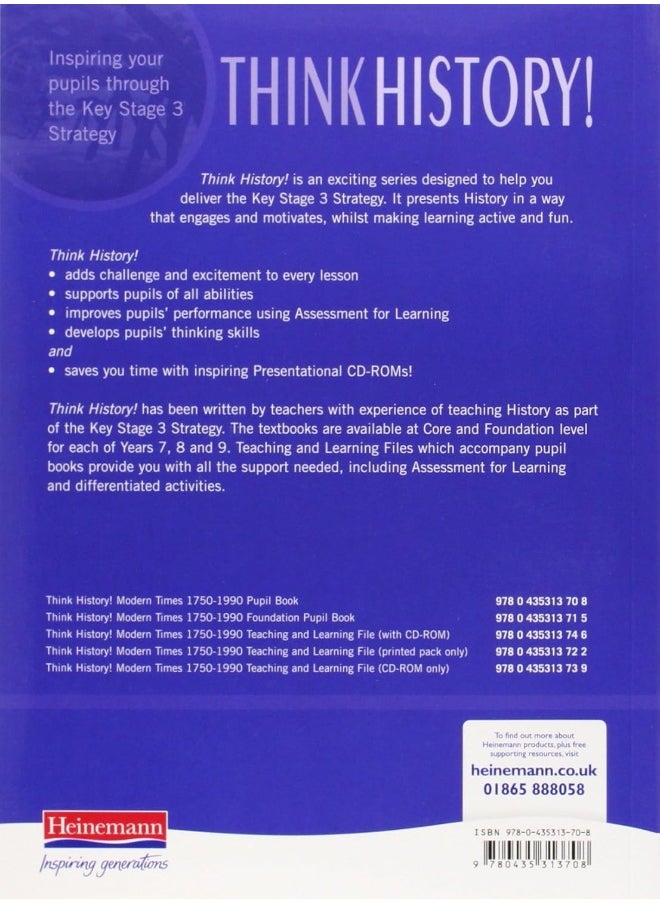 Think History: Modern Times 1750-1990 Core Pupil Book 3  - Image 2