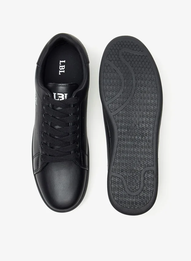 ال بي ال من شو اكسبرس Men's Textured Lace-Up Sneakers