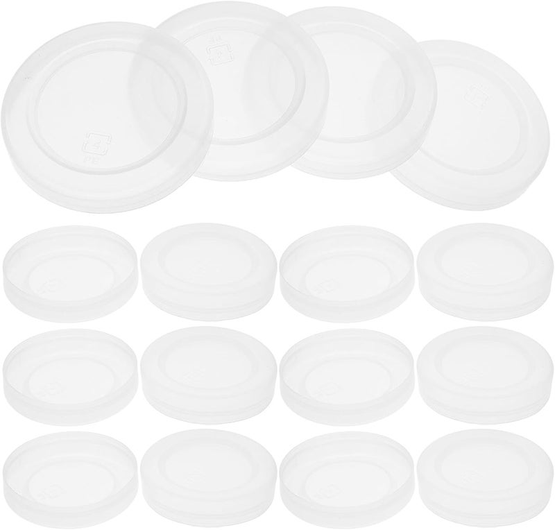 Generic 30pcs Reusable Leak-proof Milk Bottle Caps 61mm Diameter Large Mouth Double-layer Seal Lids for Yogurt Jars and Juice Bottles Dustproof Replacement - Image 1