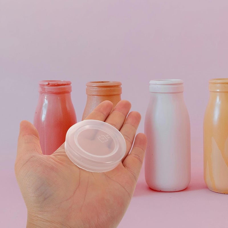 Generic 30pcs Reusable Leak-proof Milk Bottle Caps 61mm Diameter Large Mouth Double-layer Seal Lids for Yogurt Jars and Juice Bottles Dustproof Replacement - Image 4