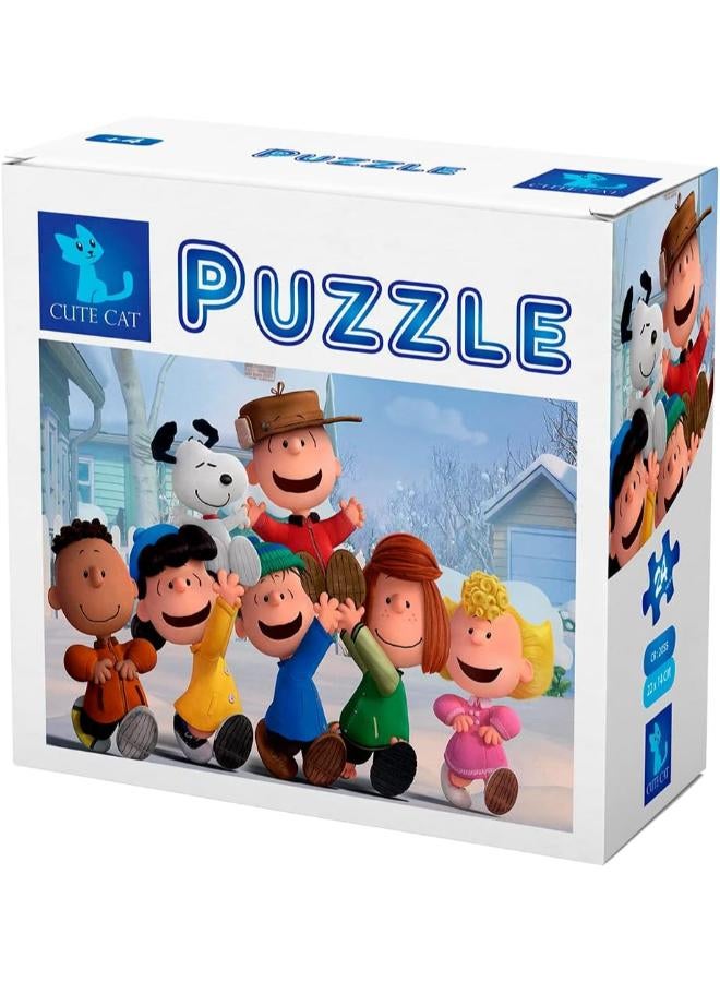 Cute Cat Snoopy Puzzle - 2in1