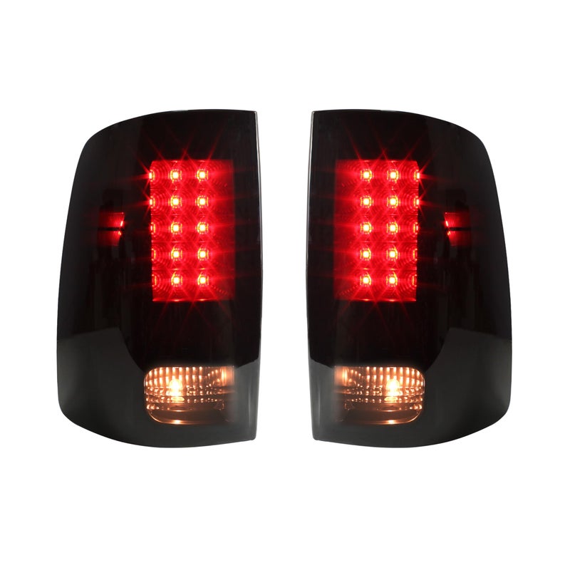 مصابيح خلفية LED من KEWISAUTO لدودج رام 1500 2500 3500 0918 بلون أسود مدخن لمصابيح الفرامل الخلفية لدودج رام 1500 20092018 رام 2500 3500 20102018 ملحقات 2PCS