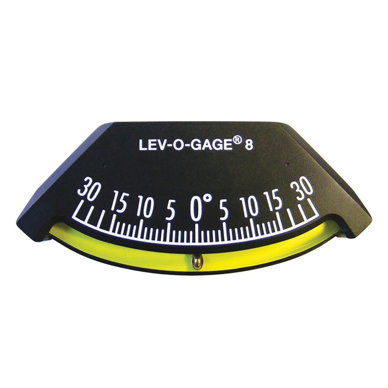 Sun Company Lev-o-gage 8 - Heel Angle Clinometer | High-Resolution Clinometer for Modern Boats | Mounts on Bulkhead - Image 1