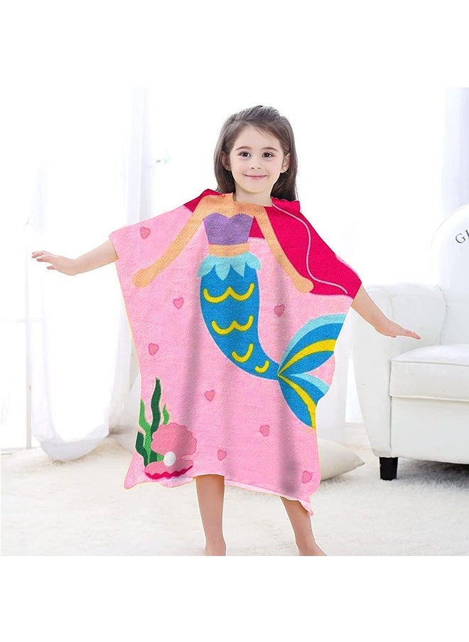 Ant Kids Beach Towels Hooded, Hooded Towel，Microfiber Super Soft Robe Quick Dry，Poncho Bathrobe for Girls Travel Swim Bath  - Image 1