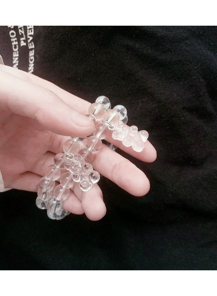 Goolsky Gummy Bear Crystal Bracelet – Cute Kawaii Couple & Best Friend Gift, Adjustable Youth Jewelry - Image 4