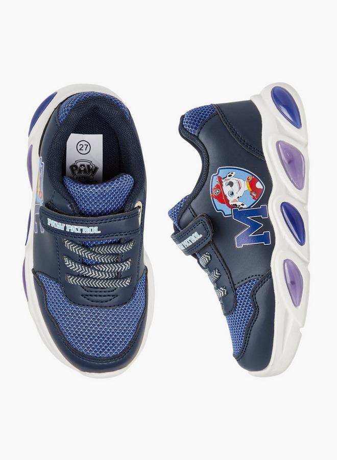 PAW PATROL Printed Light-Up Sneakers with Hook and Loop Closure - Image 1