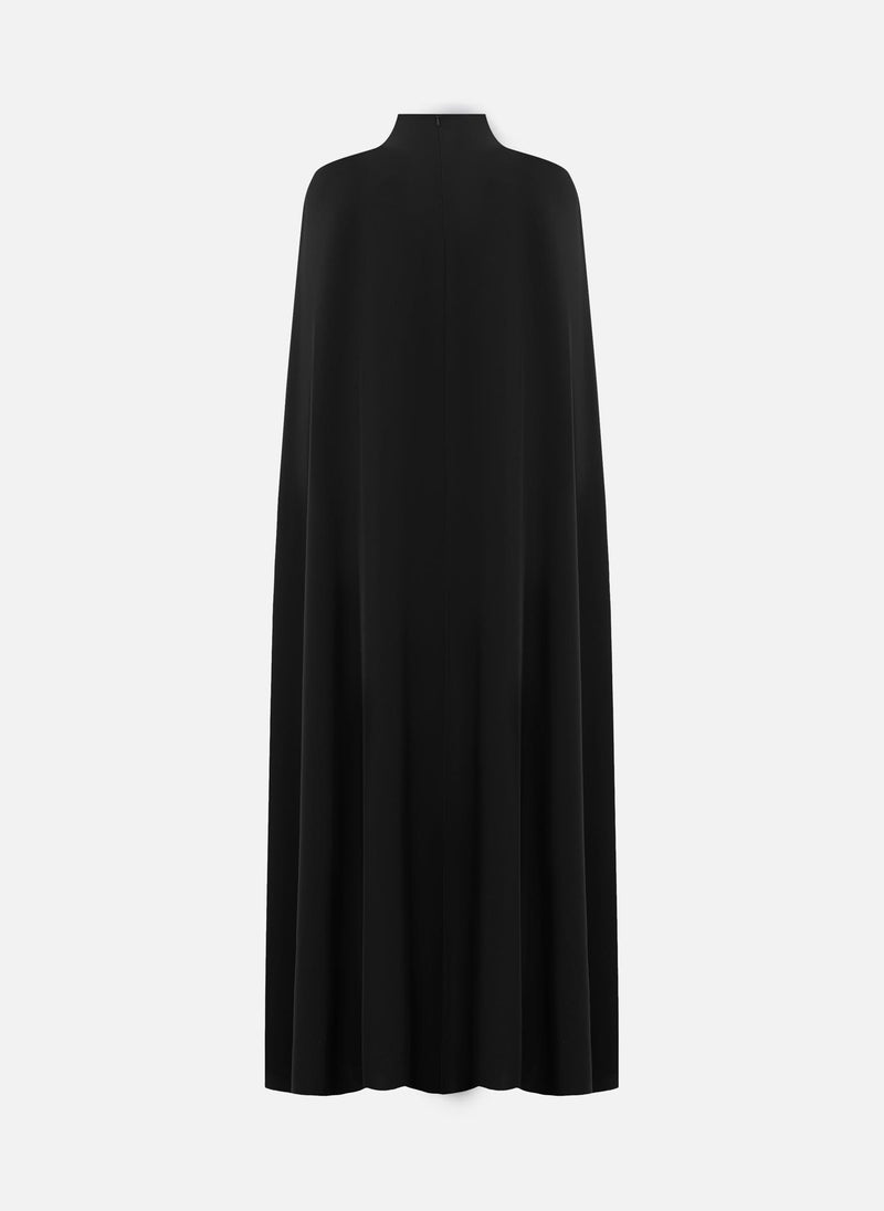 Lichi Fitted maxi dress with floor-length cape - Image 3