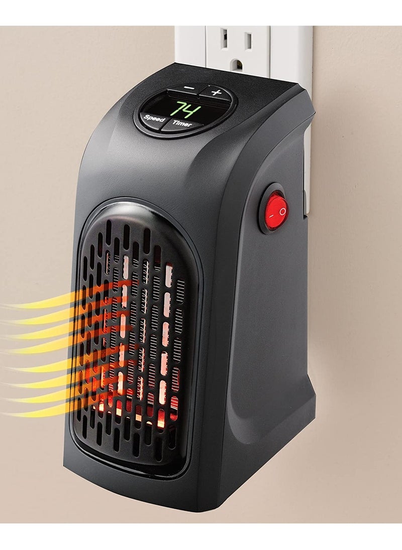 AS SEEN ON TV - Mini Handy Heater Plug-in Wall Compact Plug-in Personal Heater with Digital Display - Image 1
