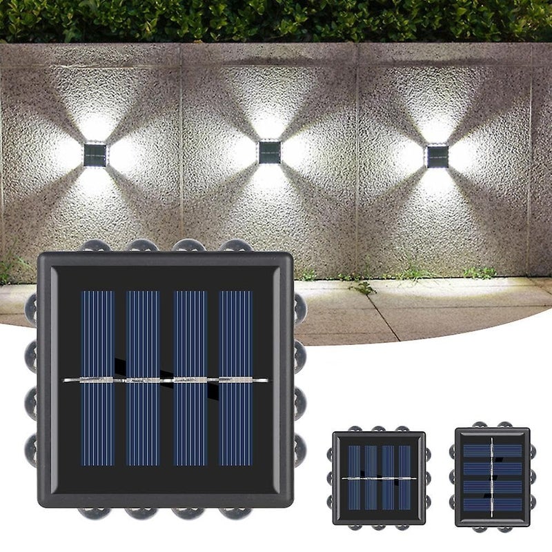 Kriq Kriq 1Pcs Solar Wall Light UP and Down Outdoor Sunlight Sensor Lamp Waterproof Moder Style Decor Garden Decorative Lamp Cube Porch Light Patio Garden Decor  - Image 1