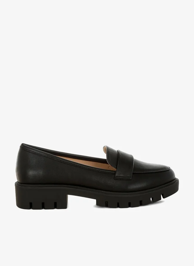 London Rag London Rag Women's Faux Leather Chunky Loafers in Black