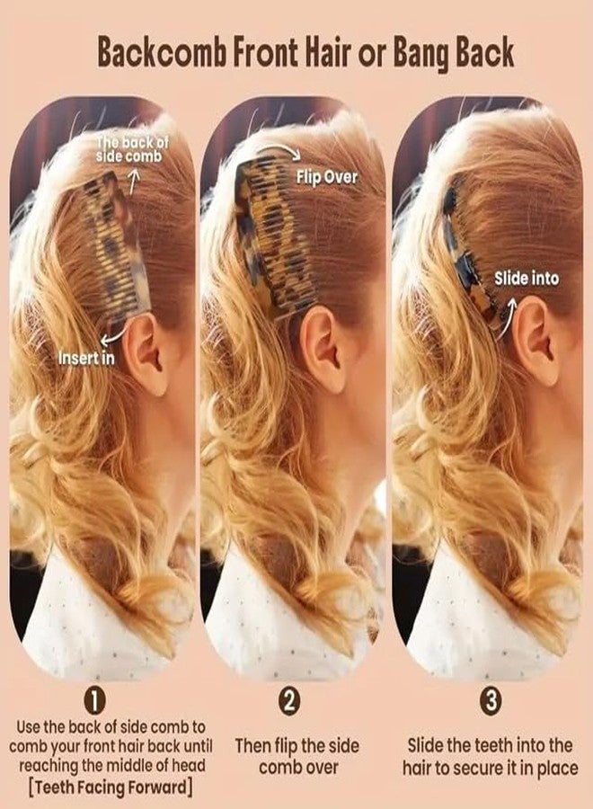 EPARTY 6 قطع من مشابك الشعر البلاستيكية النسائية ذات 23 سنًا، مثالية لتصفيف الشعر بنفسك، مقاس 9 × 5 سم - Image 3