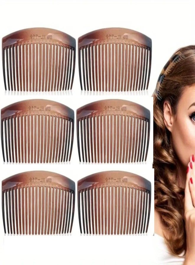 EPARTY 6 قطع من مشابك الشعر البلاستيكية النسائية ذات 23 سنًا، مثالية لتصفيف الشعر بنفسك، مقاس 9 × 5 سم - Image 1