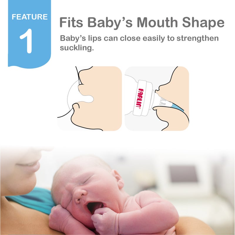 FARLIN Wide Neck PP Feeding Bottle / 150ml - Image 3