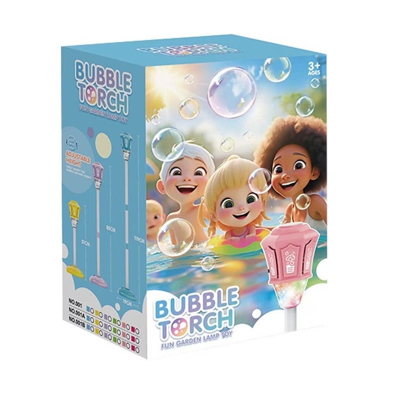 Generic Bubble Torch Fun Garden Lamp Toy with Rechargeable Battery and Adjustable Stand for Kids Outdoor Play - Image 3