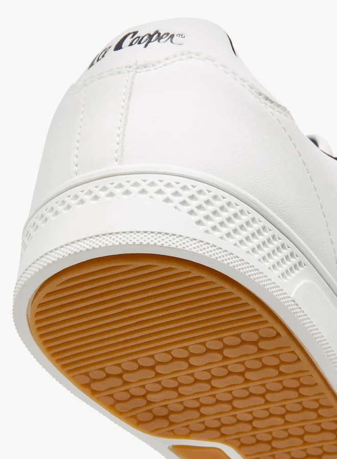 Lee Cooper Men's Perforated Sneakers with Lace-Up Closure