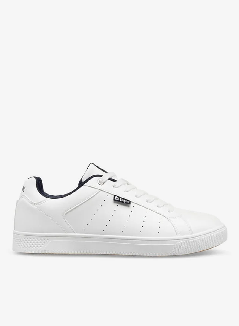 Lee Cooper Men's Perforated Sneakers with Lace-Up Closure