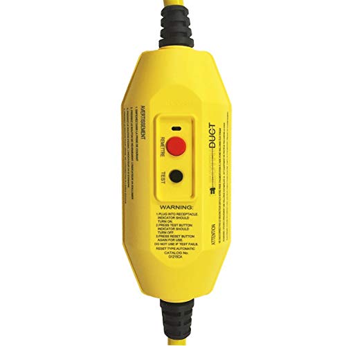 Electriduct GFCI Inline with 18" Single Outlet Cord UL Outdoor Waterproof 15 Amp 12 Gauge Auto Reset GFI Adapter - Image 2
