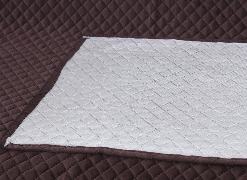 Nendle Luxurious Soft Velvet Quilted Anti-Slip Sofa Cover 5 Seater Fully Covered with Combined Sofa Seat, Back and Arms Protector Covers (Brown, Pack of 3+1+1) - Image 5