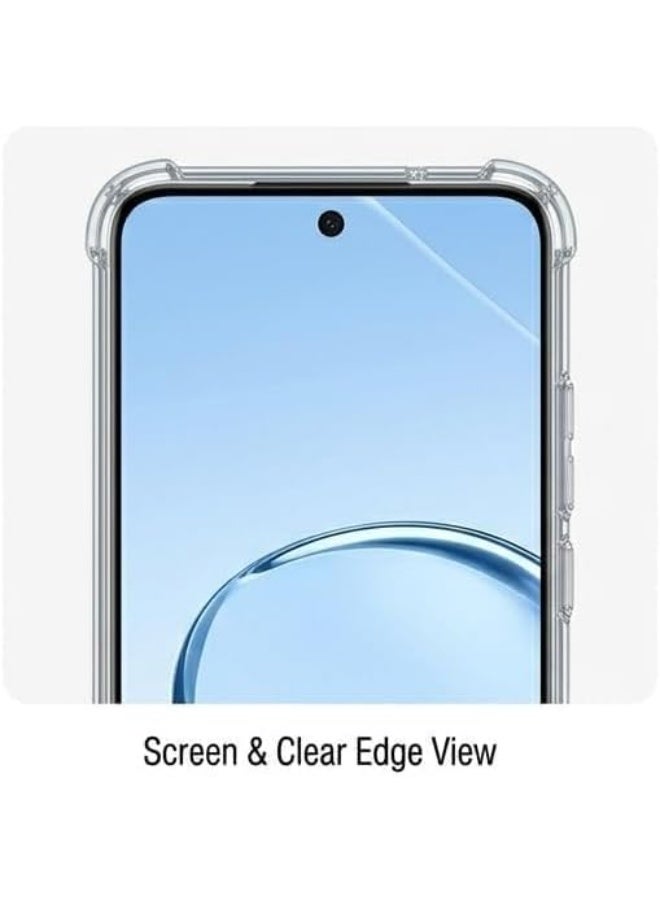 Crystal clear case for Realme 16, anti-yellowing, with built-in camera protection and reinforced corners for shock resistance. Flexible TPU cover that is scratch and fingerprint resistant. High-quality, transparent Realme 16 5G case. - Image 4
