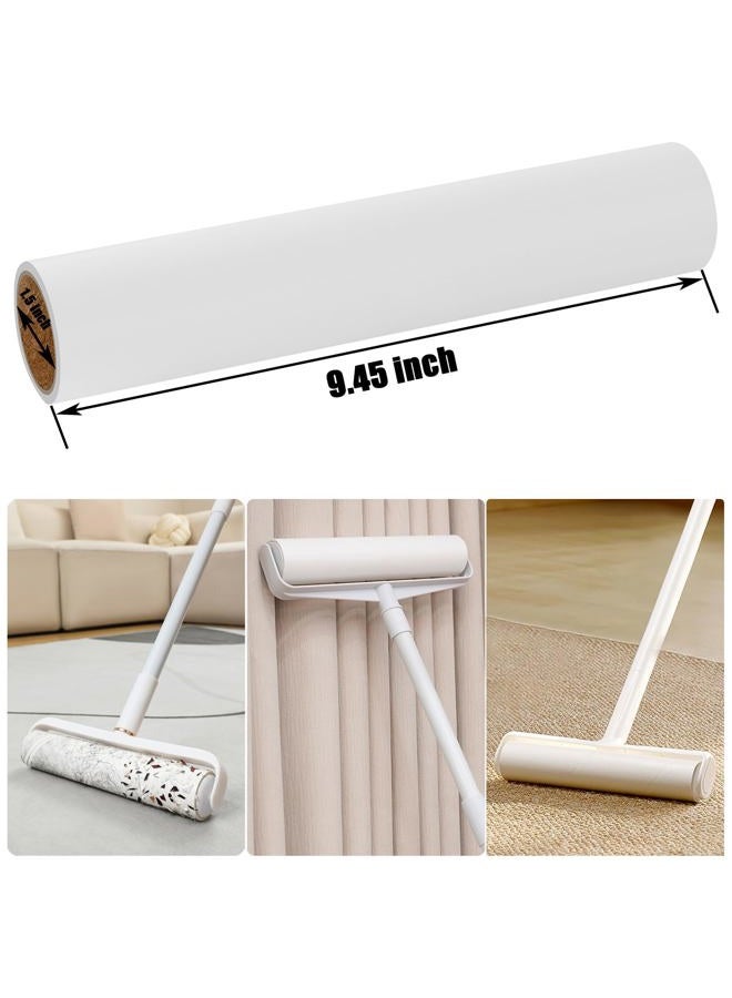 MINGRACE 6 Pack 9.45 inch Lint Roller Refill Extra Sticky 9.4-9.5 inch Wide Large Lint Roller Refills for Floor Pet Hair Remover Replacement Refills Total 360 Sheets (6 Sticky Rolls) - Image 2