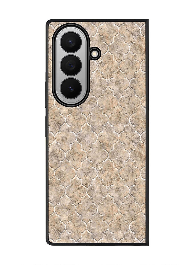 Stylizedd For Samsung Galaxy Z Fold7 Case,Slim fit Camera Protection, Shockproof Thin Phone cover  - Arabesque Tiles