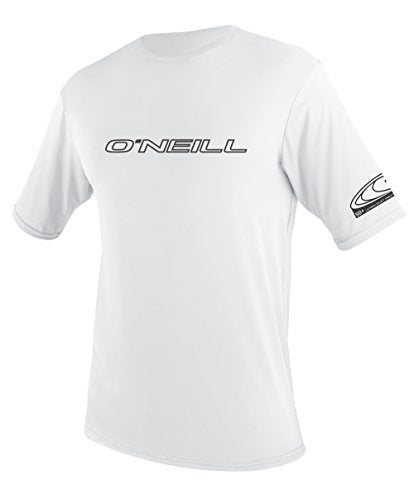 O'NEILL ONeill UV 50 Sun Protection Mens Basic Skins Short Sleeve Tee Sun Shirt Rash Guard White Large - Image 1