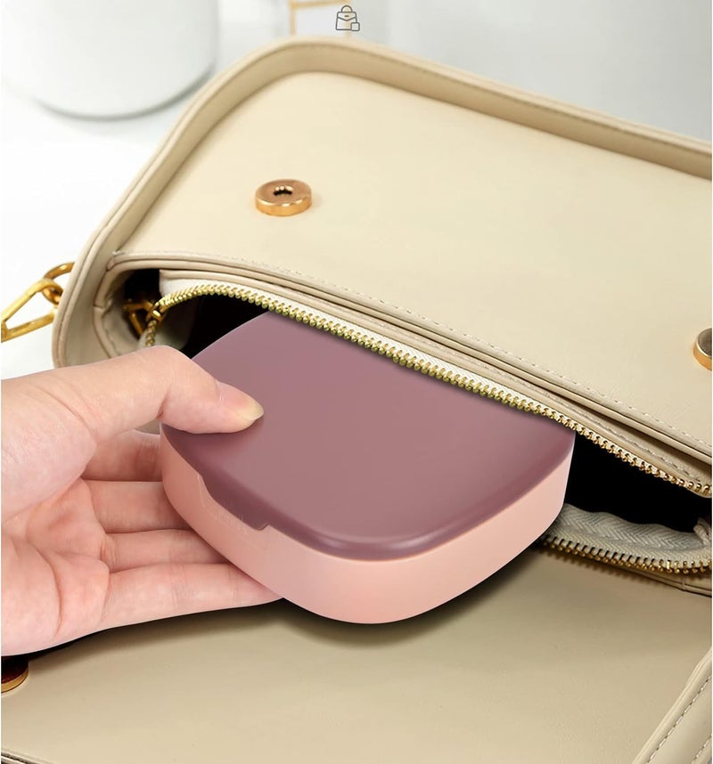 Nibbler Travel Jewelry Box, Small Jewelry Box with Mirror, Plastic Lipstick Jewelry Organiser Box To Girl Women,Mini Jewerly Storage Holder for Earrings,Ring, Necklaces(Multicolor) (Modern) - Image 5