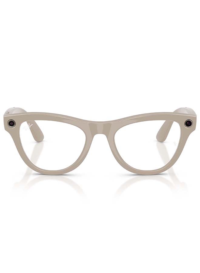 ميتا راي بان ميتا سكايلي (الجيل 2) إطار رمادي شاحب لامع عدسات شفافة/زفير انتقالات رمادي شاحب لامع - Image 1