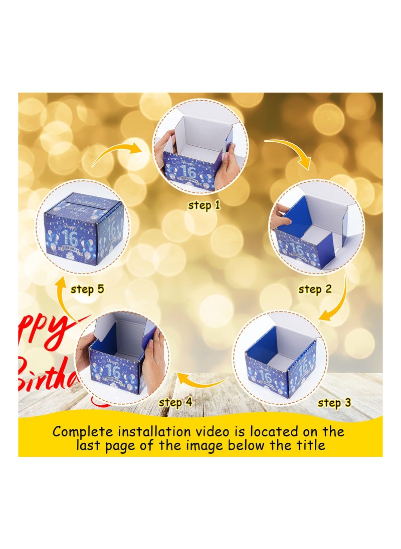 SYOSI Happy Birthday Money Box for Cash Gift Pull, Money Box with Pull Out Birthday Card and Bags, Happy Birthday Gift for Men Women, Funny Gifts Box for Son Kids Surprise Birthday Decorations  - Image 3