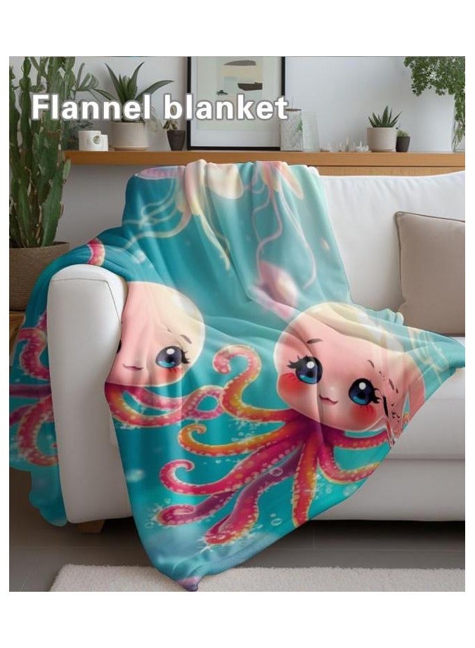 عام بطانية رقيقة من الفانيلا الكرتونية للأطفال والرضع (دافئة ومريحة، ومناسبة للنوم والألعاب) 70 سم * 100 سم - 1128 - Image 1