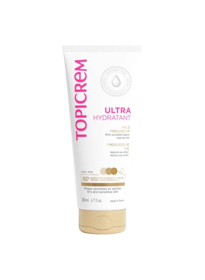 Topicrem Ultra-Hydratant Progressive Tan Cream 200ml - Image 1