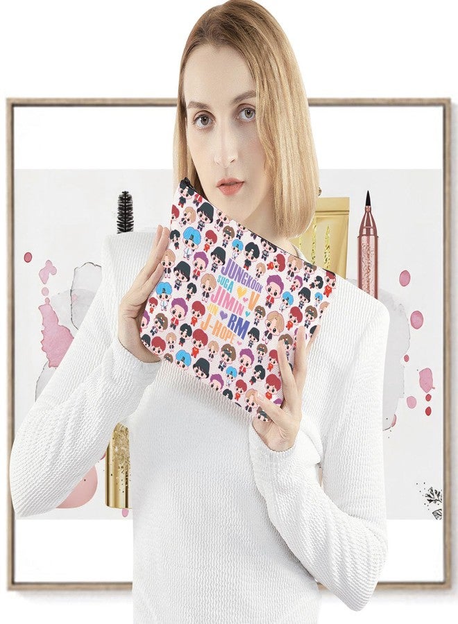 LEVLO Korean Group Army Cosmetic Bag Army Members Fans Gift Army Members Name Makeup Zipper Pouch Bag (Army RM Bag) - Image 4