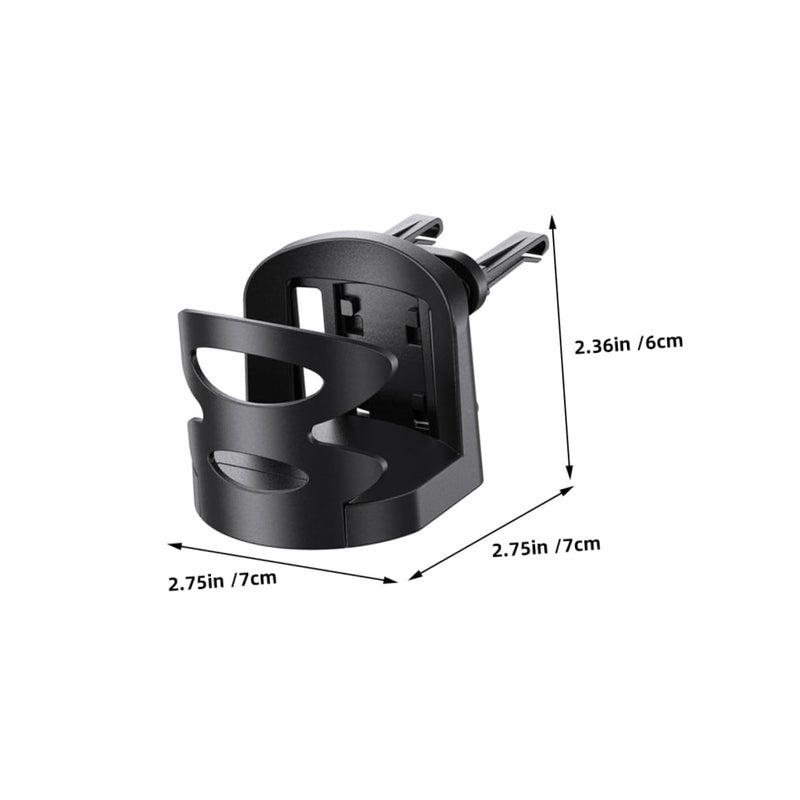 2Pcs Universal Car Cup Holder Vent Mount Air Vent Outlet Modern Aesthetic Design - Image 3
