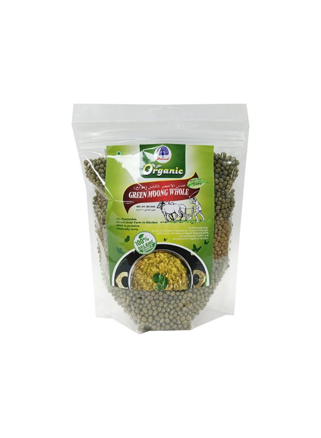 Organic Green Moong Whole 500G