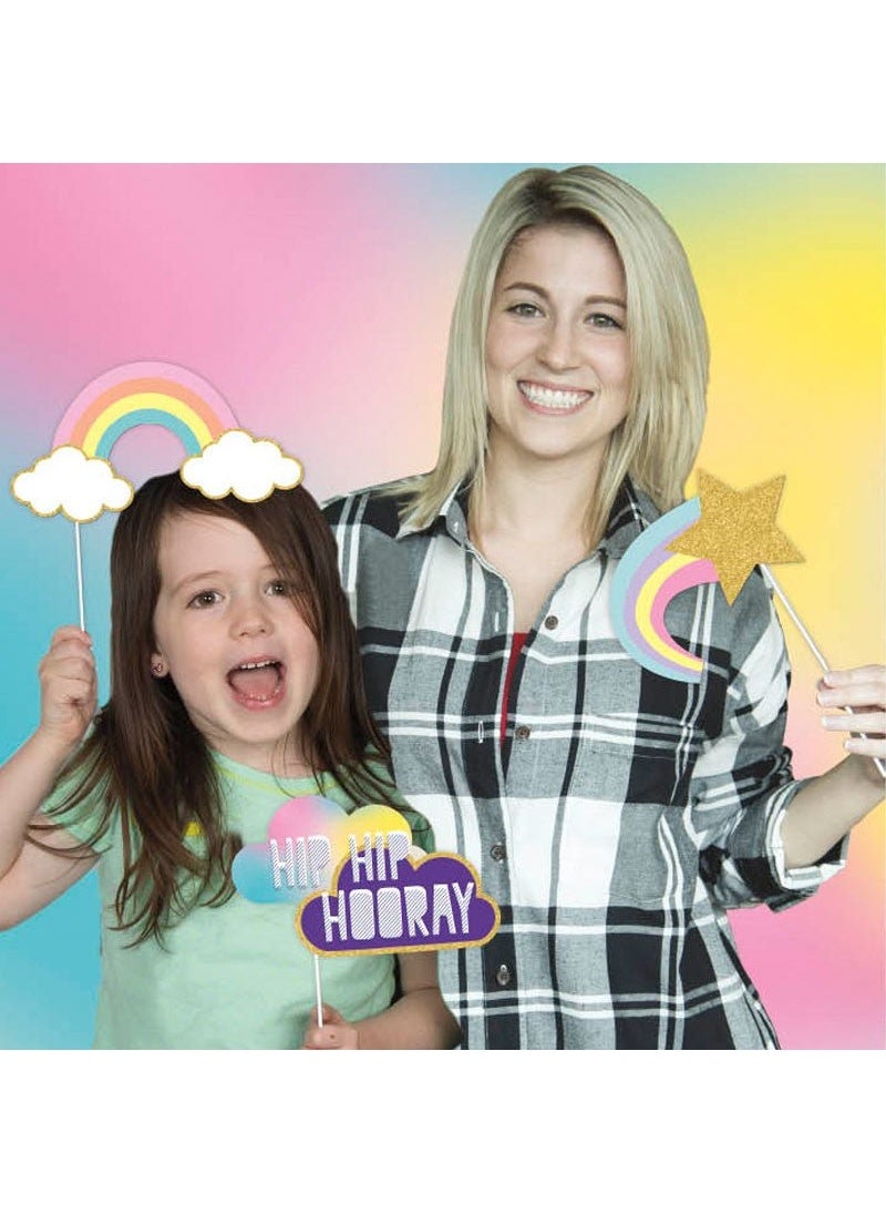 Unique Unicorns Photo Props Pastel Cardboard 10-Pack - Image 3
