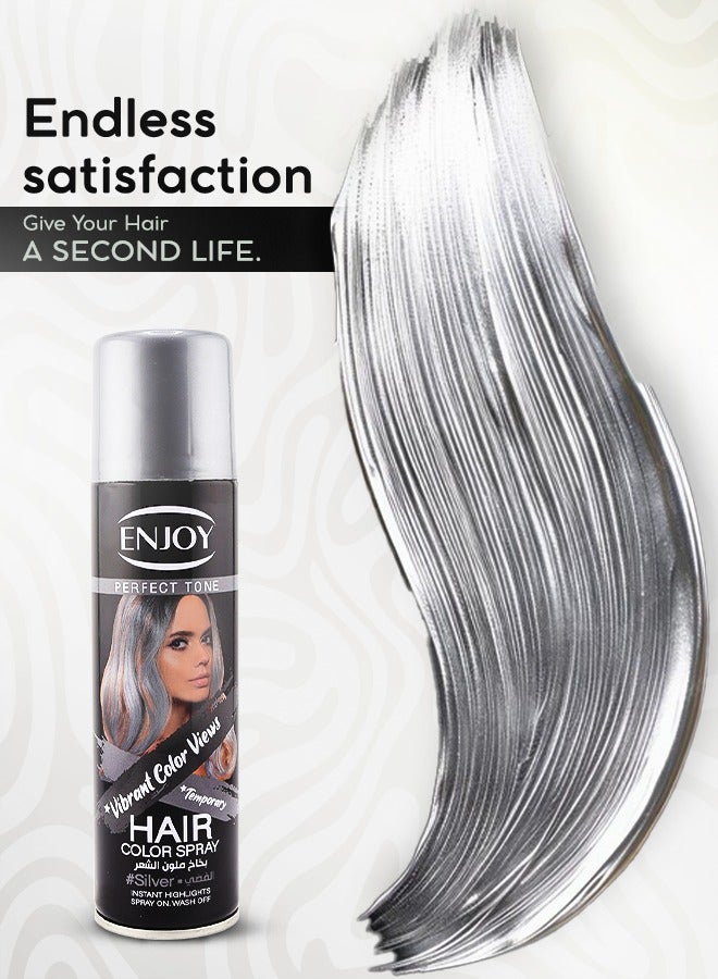 إنجوي "بخاخ صبغة الشعر الفضي 150 مل – لون جريء ولمعان فوري" - Image 3